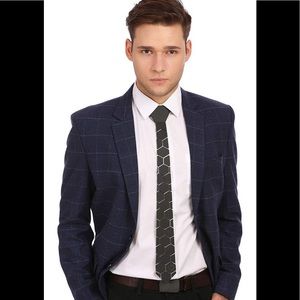 Matte black tech tie